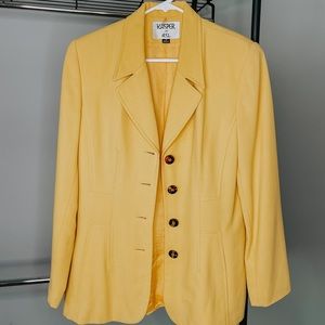Mustard Yellow 3-Button Blazer